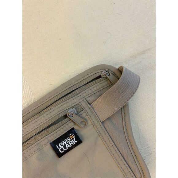 Lewis N Clark Fanny pack waist bag 2 zippers adjustable belt 11x5” packable mone - Picture 10 of 10